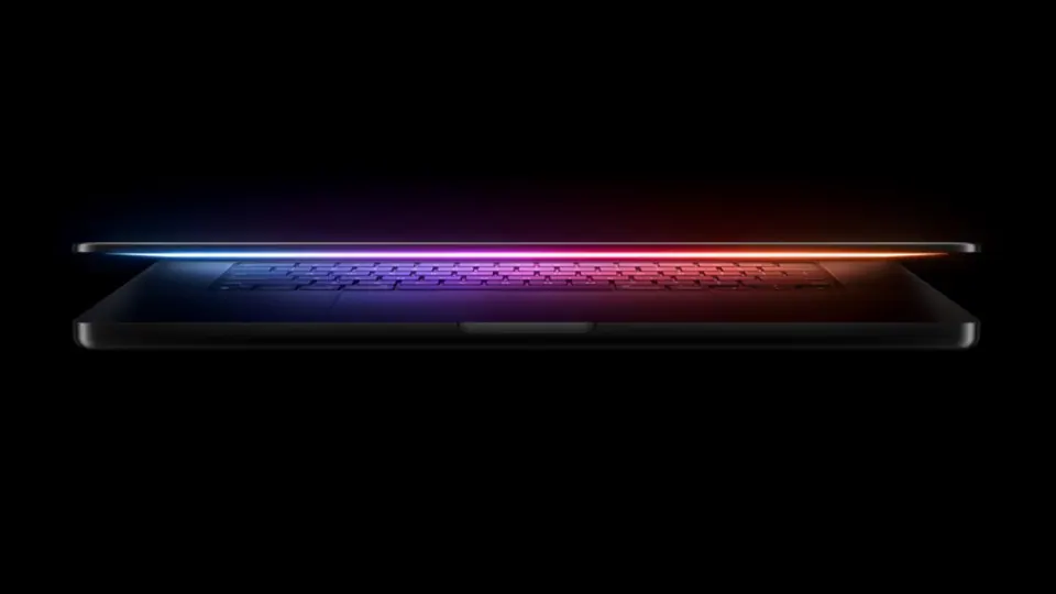 MacBook Pro M4 màu Space Black nhìn nghiêng