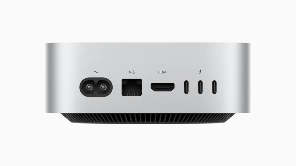 Cổng kết nối phía sau Mac mini