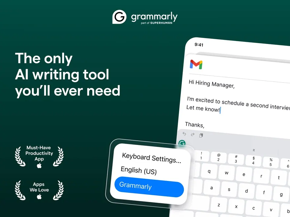 Giao diện Grammarly trên Mac