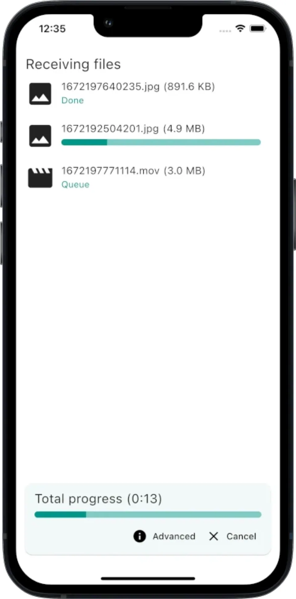 Giao diện LocalSend chọn thiết bị nhận