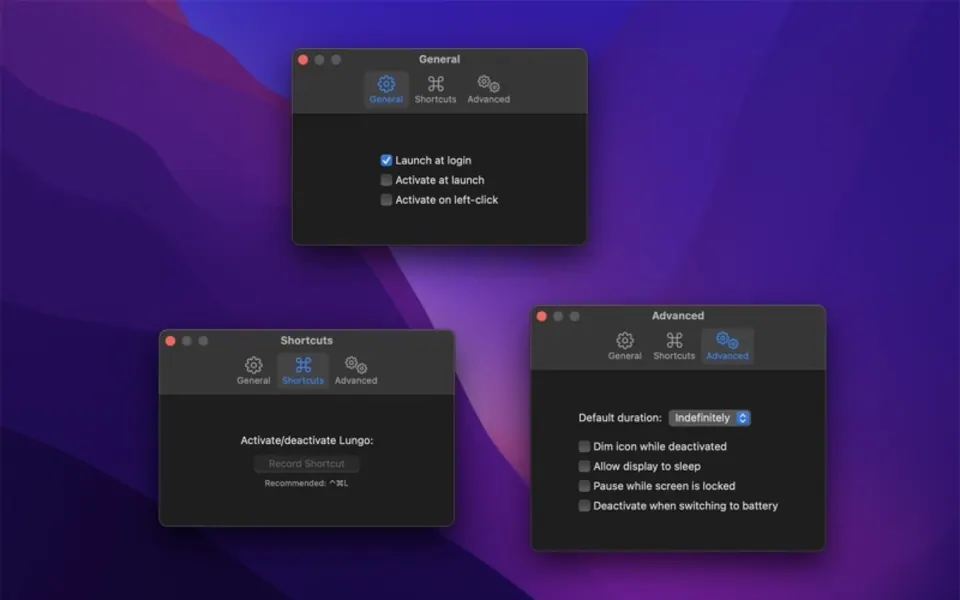 Lungo trên thanh menu macOS (3/3). (Ảnh: App Store)