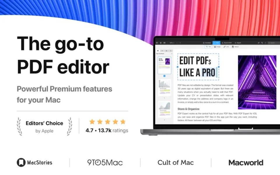 Giao diện đọc PDF của PDF Expert trên Mac
